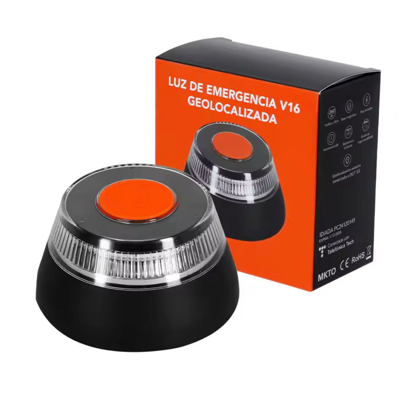Luz Emergencia V16 Geolocalizada para vehículos
