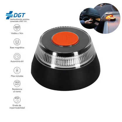Luz Emergencia V16 Geolocalizada para vehículos