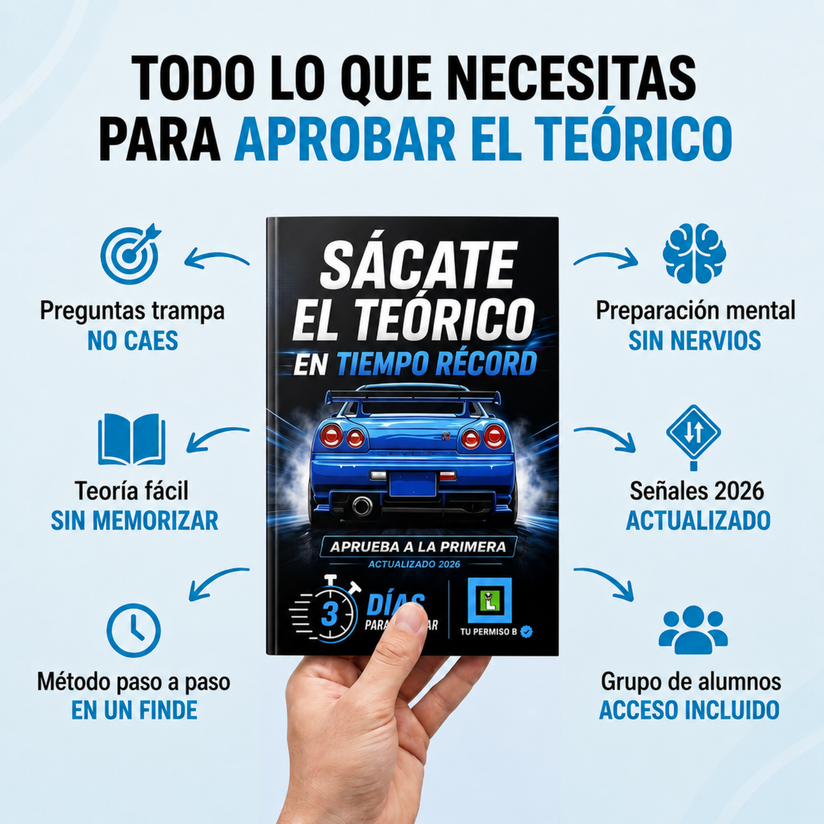Pack Completo Permiso B 2026 — Todo Para Aprobar a la Primera